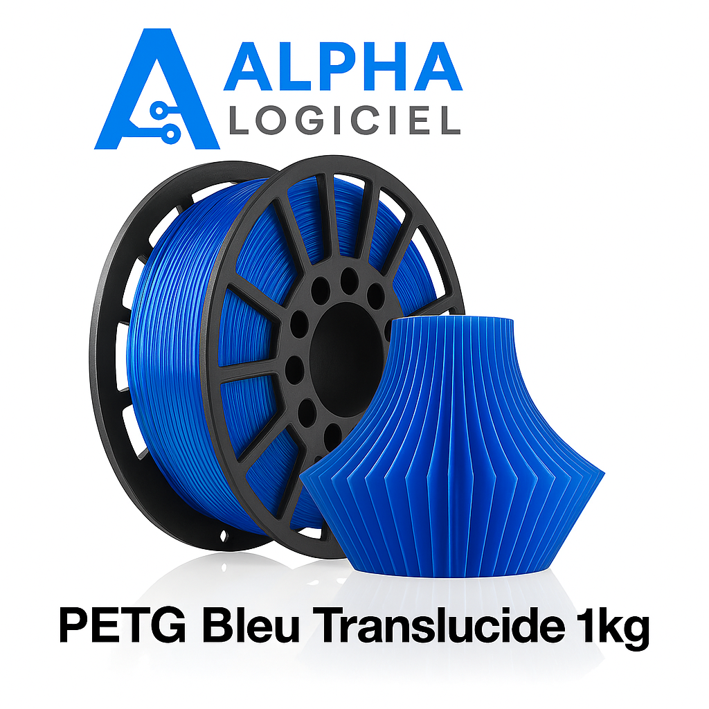 Filament PETG Translucide Jaune – 1kg