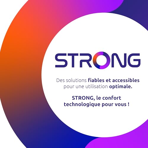 STRONG Leap-S3 Streaming Box Google TV 4K UHD avec Port Ethernet, 2GB RAM + 16GB Stockage, Chromecast Intégré, WiFi, Assistant Google Vocal, HDR10+, Dolby Atmos & Dolby Vision