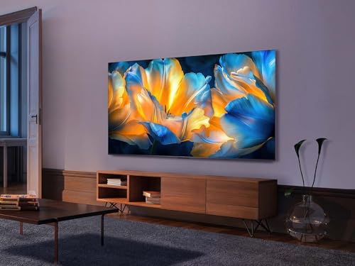 TCL 85Q6C QD-Mini LED TV, 4K HDR Premium 1000nits, Smart TV alimenté par Google (Dolby Vision IQ et Atmos, Panneau HVA Mat, système Audio Onkyo 2.1, Motion Clarity Pro 144Hz, Game Master)