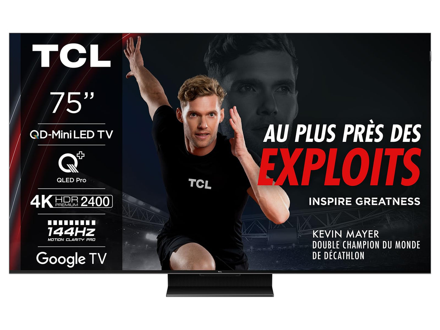 TCL TV 75C765 75'' 4K QD Mini LED 144hz Dolby Vision Dolby Atmos Google TV