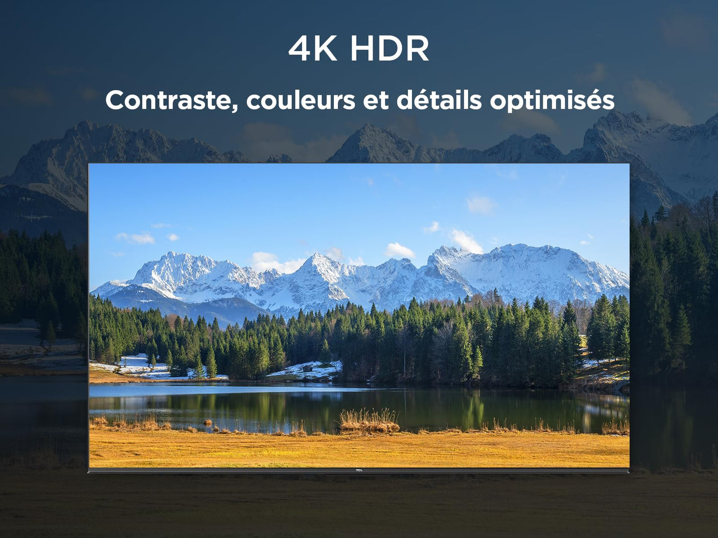 TCL 43V6C Smart TV LED Direct 43", HDR 4K, avec technologie Google TV (Dolby Audio, Motion Clarity, compatible avec Google Assistant et Alexa)