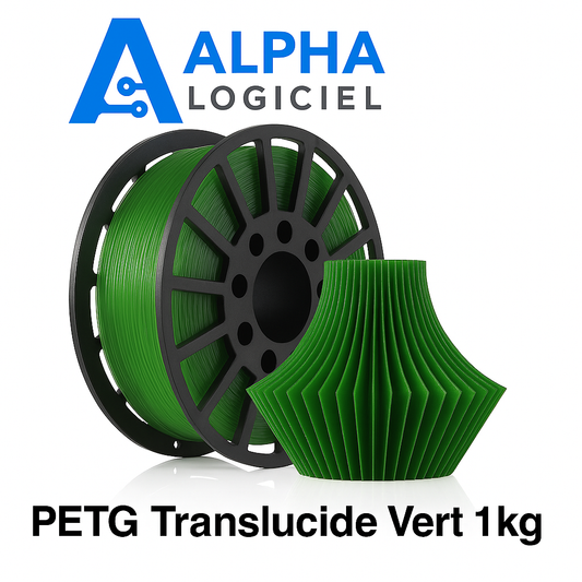 Filament PETG Translucide Vert – 1kg